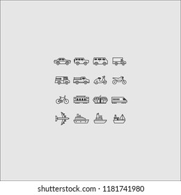 transport icon collection