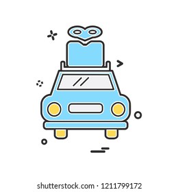 Transport icon design vector