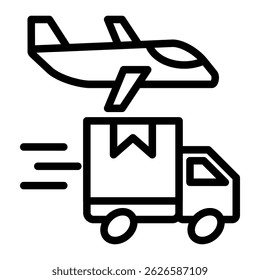 Transport Icon Element For Design