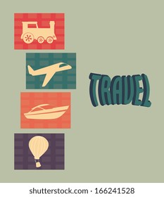 transport icon gray over background vector illustration 