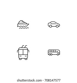 Transport Icon line