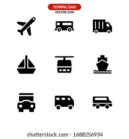 transport icon or logo isolated sign symbol vector illustration - Collection of high quality black style vector icons

