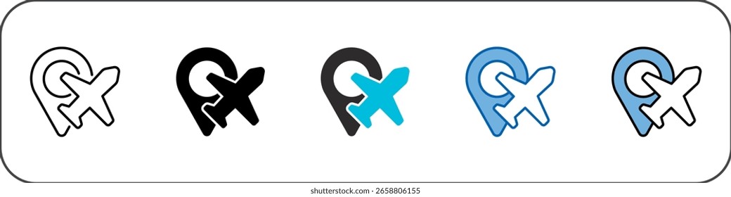 Multistyle-Illustration für Transportsymbol-Paket