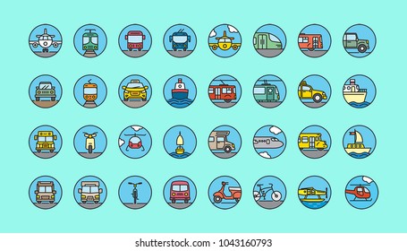 Transport Icon Set