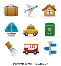 Conjunto de iconos de transporte