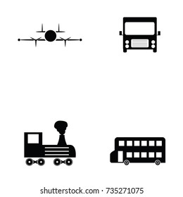 transport icon set