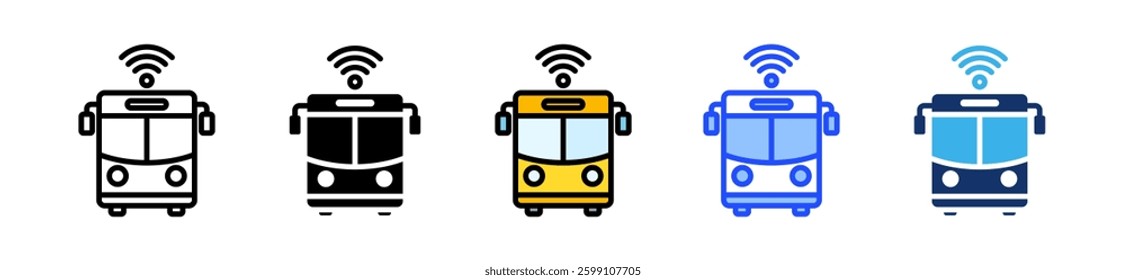 Transport Icon Set With Multiple Style Collection
