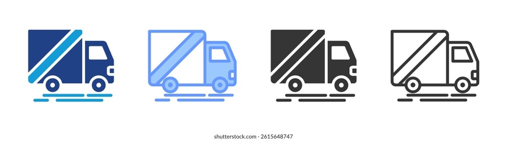 Transport icon set multiple style collection