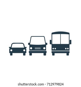 transport icon set. Vector illustration isolated on white background