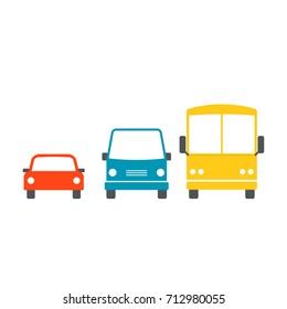 transport icon set. Vector illustration isolated on white background