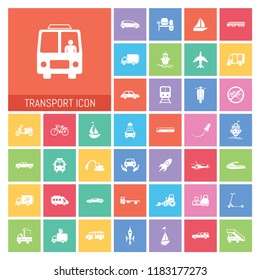 transport icon Set. Very Useful transport icon Set Simple illustration. Icons Useful For Web, Mobile, Software & Apps. Eps-10.