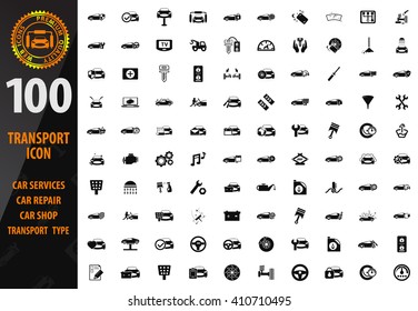 Transport  icon set for web sites and user interface