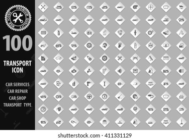 Transport  icon set for web sites and user interface