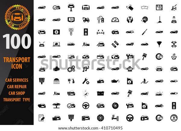 Transport \
icon set for web sites and user\
interface