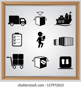 Transport icon set,Vector