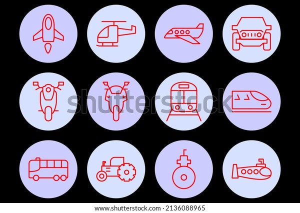 TRANSPORT\
ICON. TRANSPORTATION AND TRAVELING ICON\
PACKS