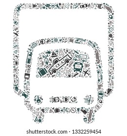Transport icon in a truck shape, vector file for EPS10