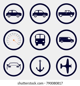transport icon, vector illustration