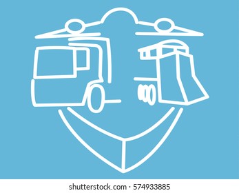 Transport icon vector illustration isolated
