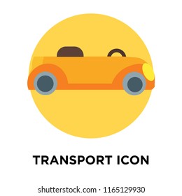 Transport icon vector isolated on white background, Transport transparent sign , insurance symbols
