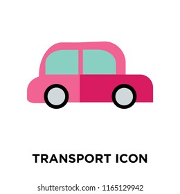 Transport icon vector isolated on white background, Transport transparent sign , insurance symbols