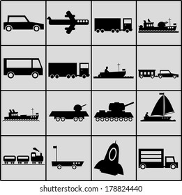 transport  icons