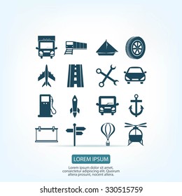transport  icons 
