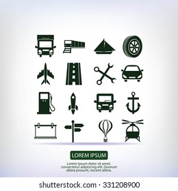 transport  icons 