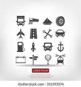 transport  icons 