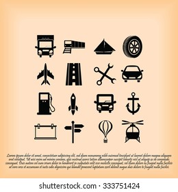 transport  icons 