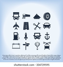 transport  icons 