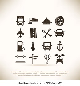 transport  icons 