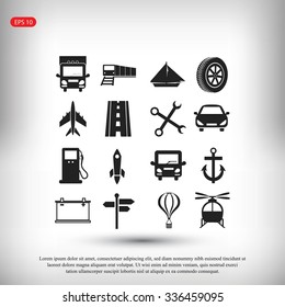 transport  icons 