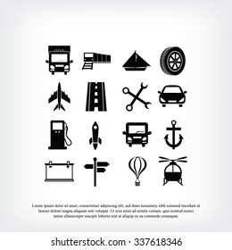 transport  icons 