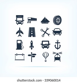transport  icons 