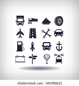 transport  icons 