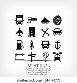 transport  icons 