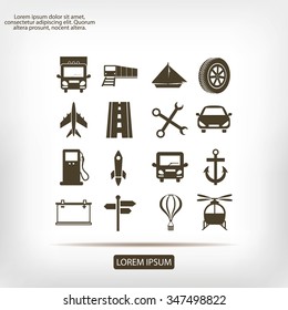 transport  icons 