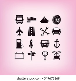 transport  icons 