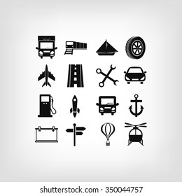transport  icons 