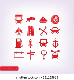 transport  icons 