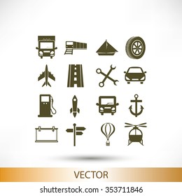 transport  icons 