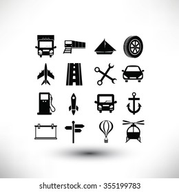 transport  icons 