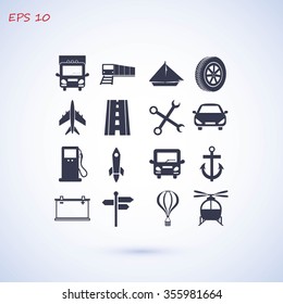 transport  icons 