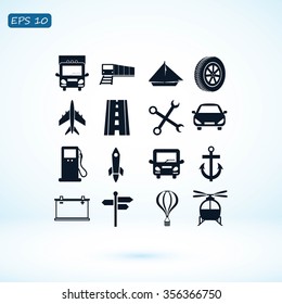 transport  icons 