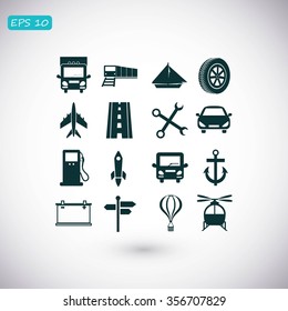 transport  icons 