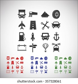transport  icons 