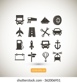 transport  icons 