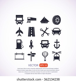 transport  icons 