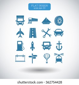 transport  icons 